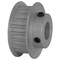 B&B Manufacturing 22XL037-6FA6, Timing Pulley, Aluminum, Clear Anodized,  22XL037-6FA6 - alternate 1